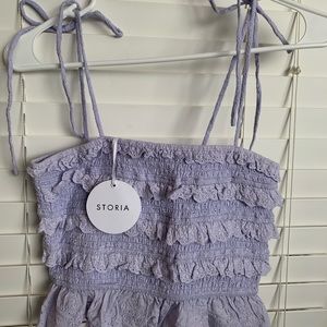 STORIA Lulu’s Purple Crop Top